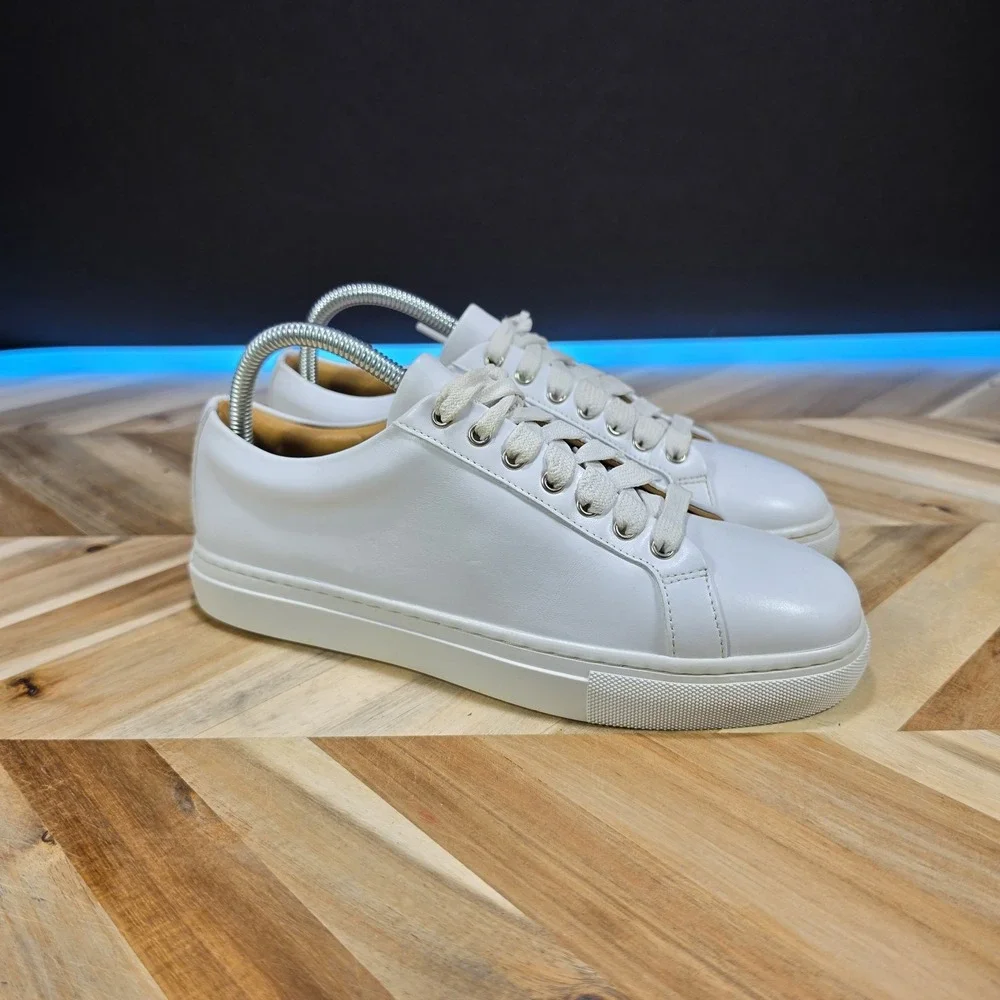 Thursday Boot Co Premier Low Top White Leather Sneakers Men's 8.5 Portugal